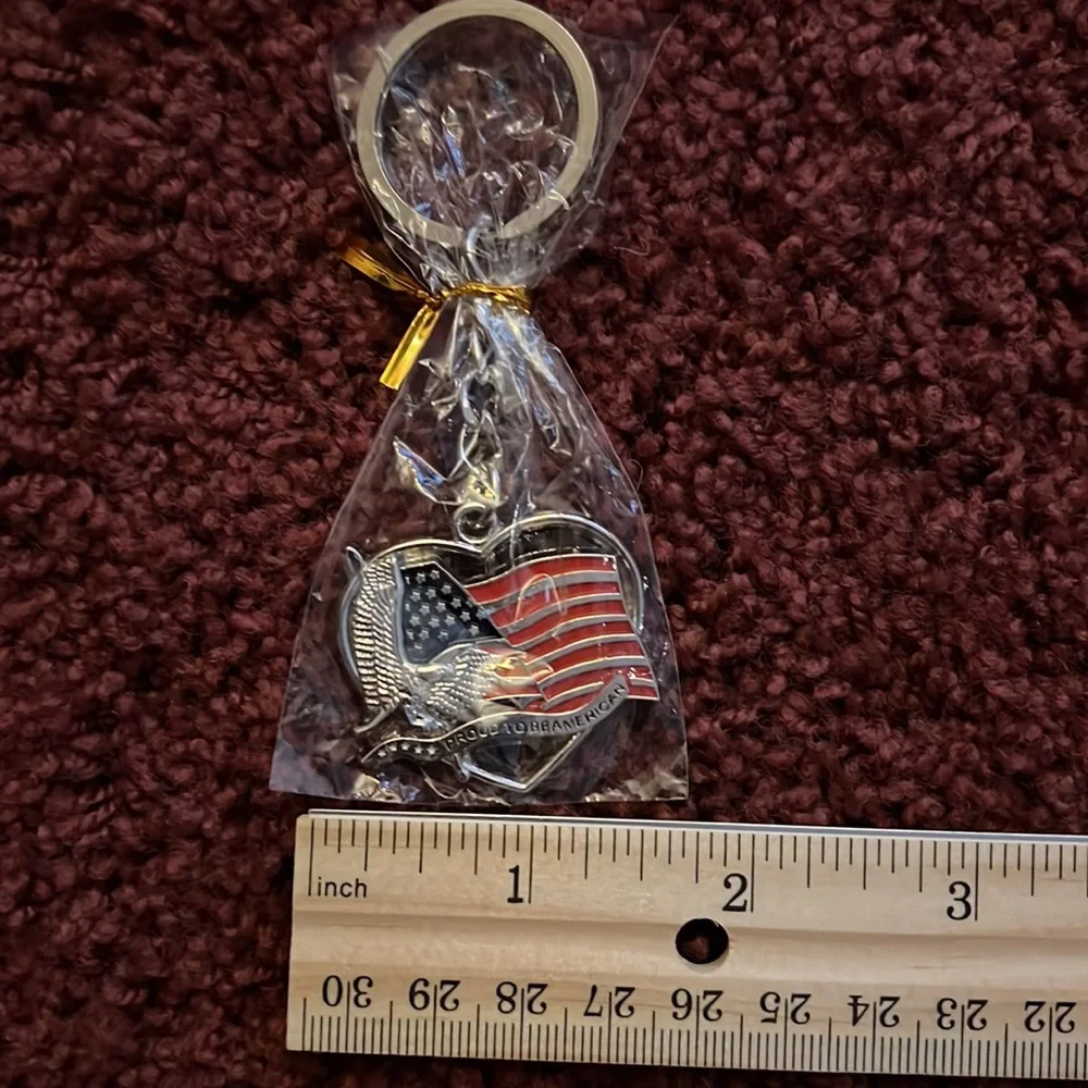 Proud to Be American Keychain